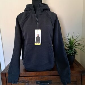 Lole Haf Zip Pullover Sweatshirt Women's Small Black Cozy Hooded Top NWT